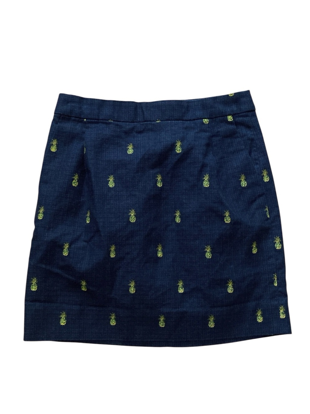 J. Crew Factory 100% Cotton Pineapple Print Knit Skirt